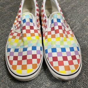 Size 12 rainbow Vans